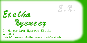 etelka nyemecz business card